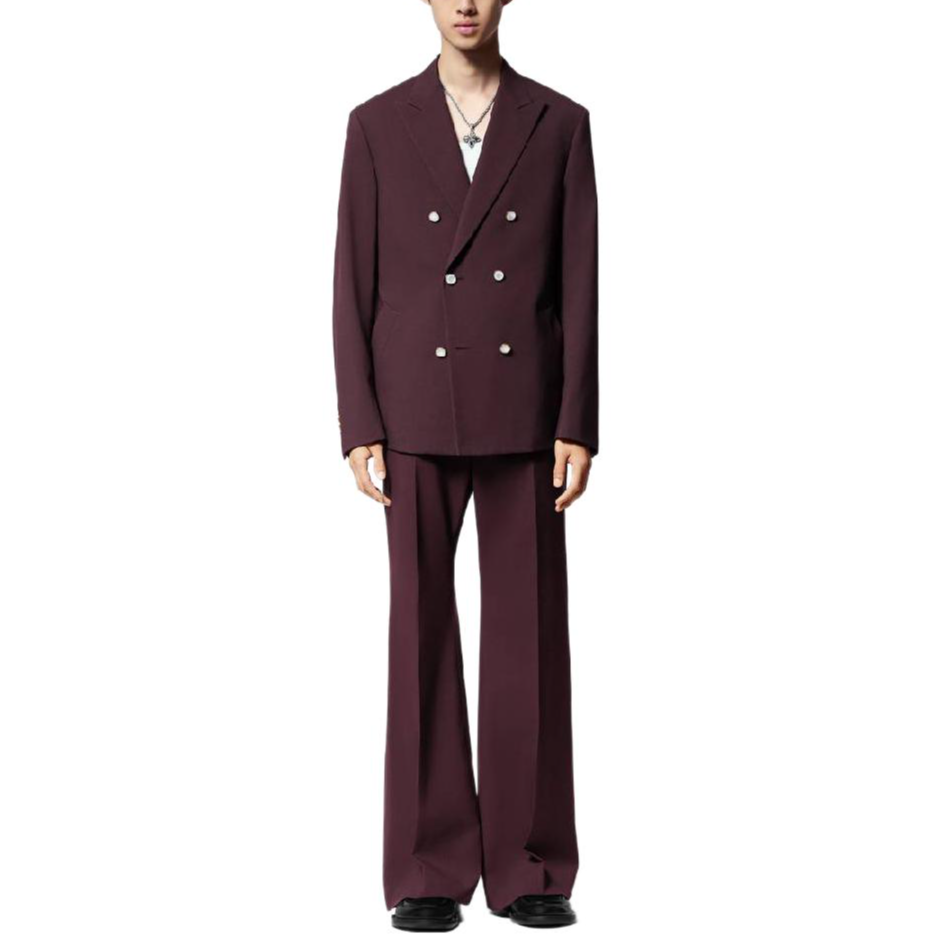 LOUIS VUITTON Double-Breasted Tailored Wool Jacket
