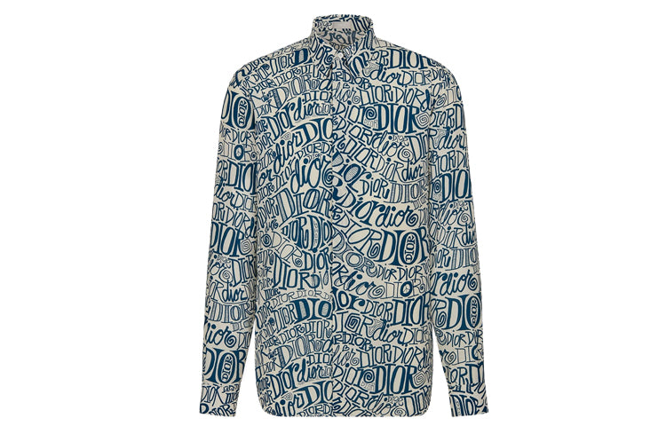DIOR x X Shawn Shirt Men's Blue