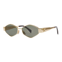 CELINE Plate Frame With Metal And Metal Irregular Shape Sunglasses Women's Multicolor