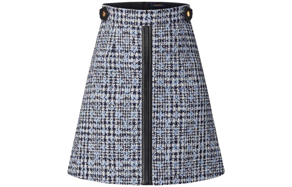 LOUIS VUITTON Casual Long Skirt Women's Blue