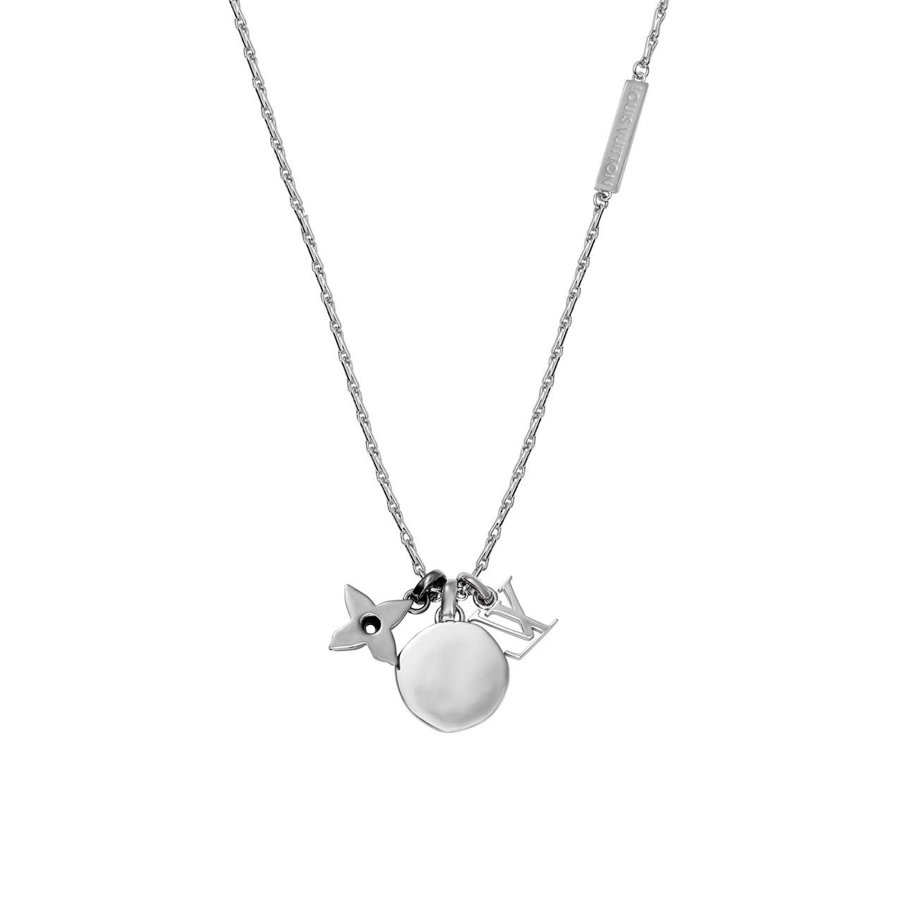 LOUIS VUITTON Metal Necklaces Men's Silver