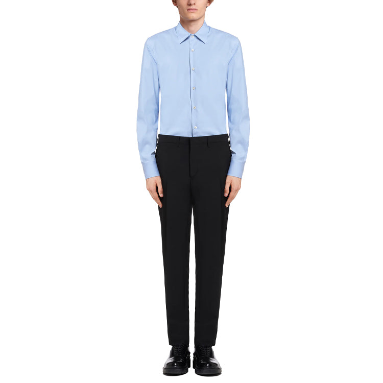 PRADA Shirts Men Light Blue