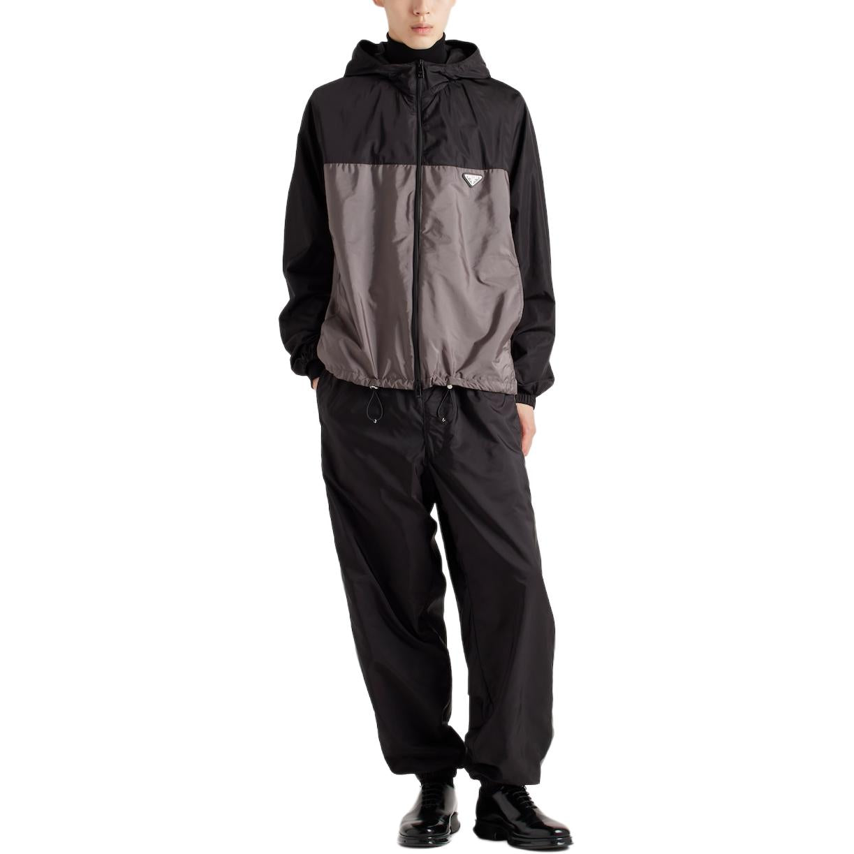 PRADA Triangle Logo Zipped Jacket