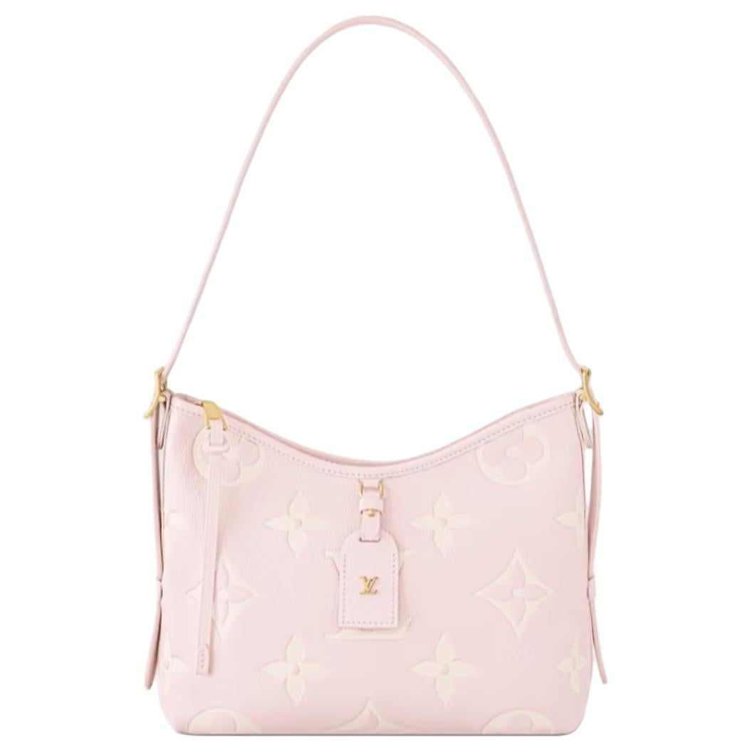 LOUIS VUITTON Carryall Calfskin Handbag, Shoulder Bag Small Size Women's Pink
