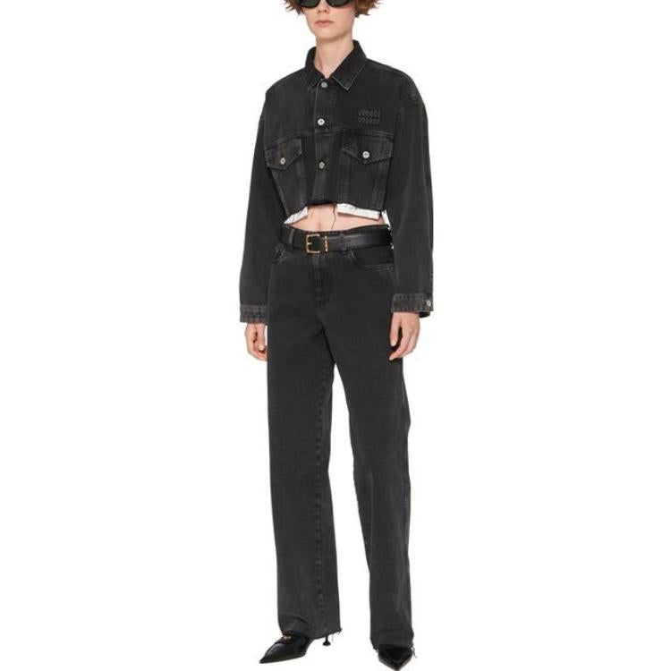 MIU MIU SS23 Jeans Women's Black