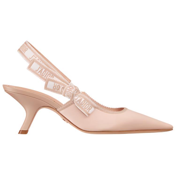 DIOR J'Adior Irregular Heel High Heels 6.5cm Women's Nude
