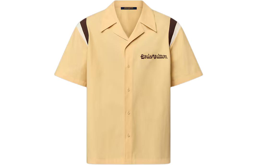 LOUIS VUITTON By Tyler The Creator Embroidered Short Sleeved Cotton Bowling Shirt