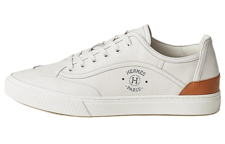 HERMES Get Low Top Stylish Skateboarding Shoes Men's White