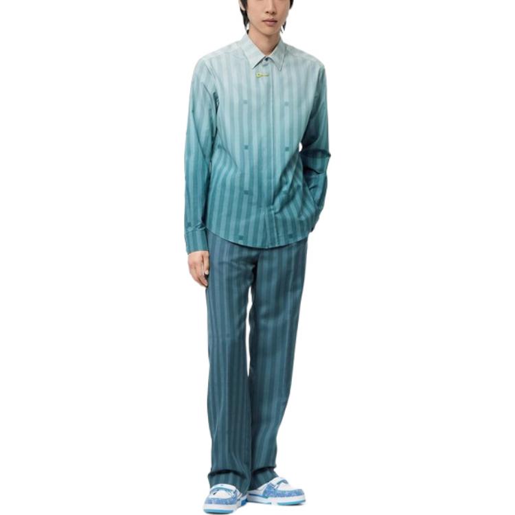 LOUIS VUITTON New Quarterly Products Of LV FW22 Shirt Men's Blue