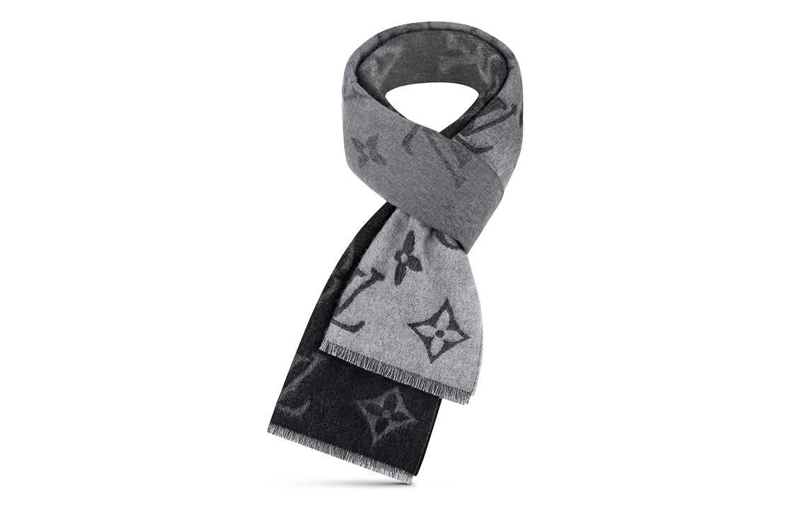 LOUIS VUITTON Monogram Cashmere Knit Scarves Men's