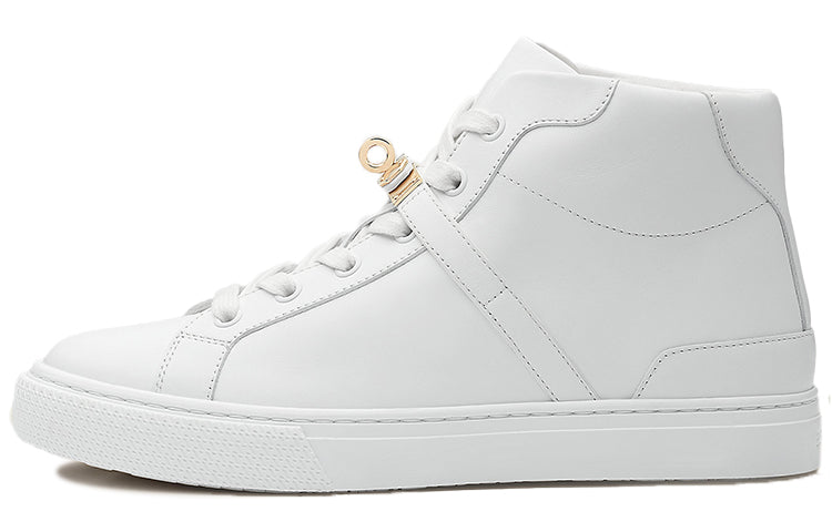 HERMES Daydream High-Top Stylish Skateboarding Shoes Women's White