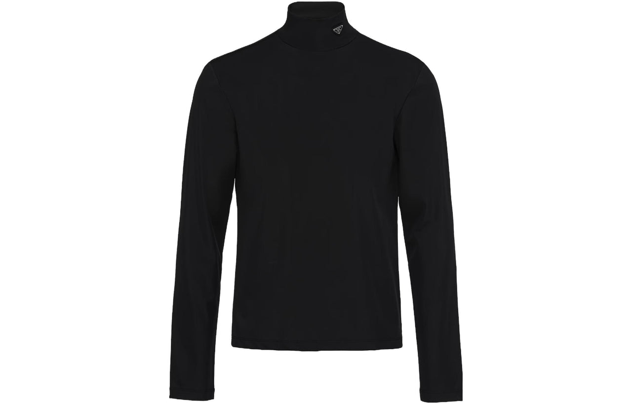 PRADA Triangle-logo Roll-neck Top