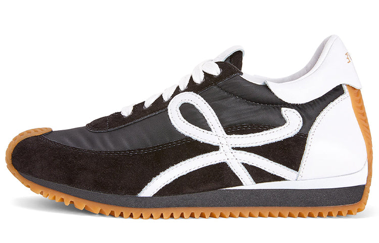 LOEWE Flow Runner Anti Slip Wear Resistant Low Top Casual Shoes Women's Black White