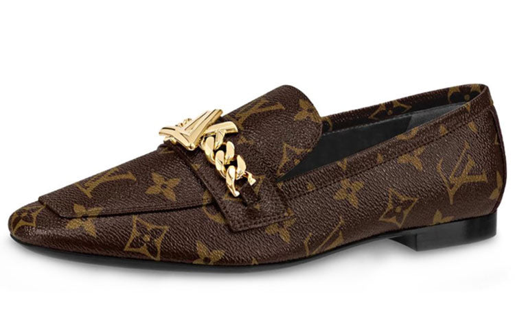LOUIS VUITTON Upper Case Women's Casual Shoes Women's Brown
