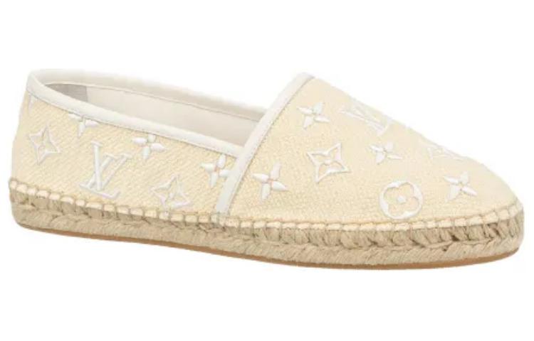 LOUIS VUITTON Starboard Flat Espadrille Shoes 'Baby Yellow' Women's