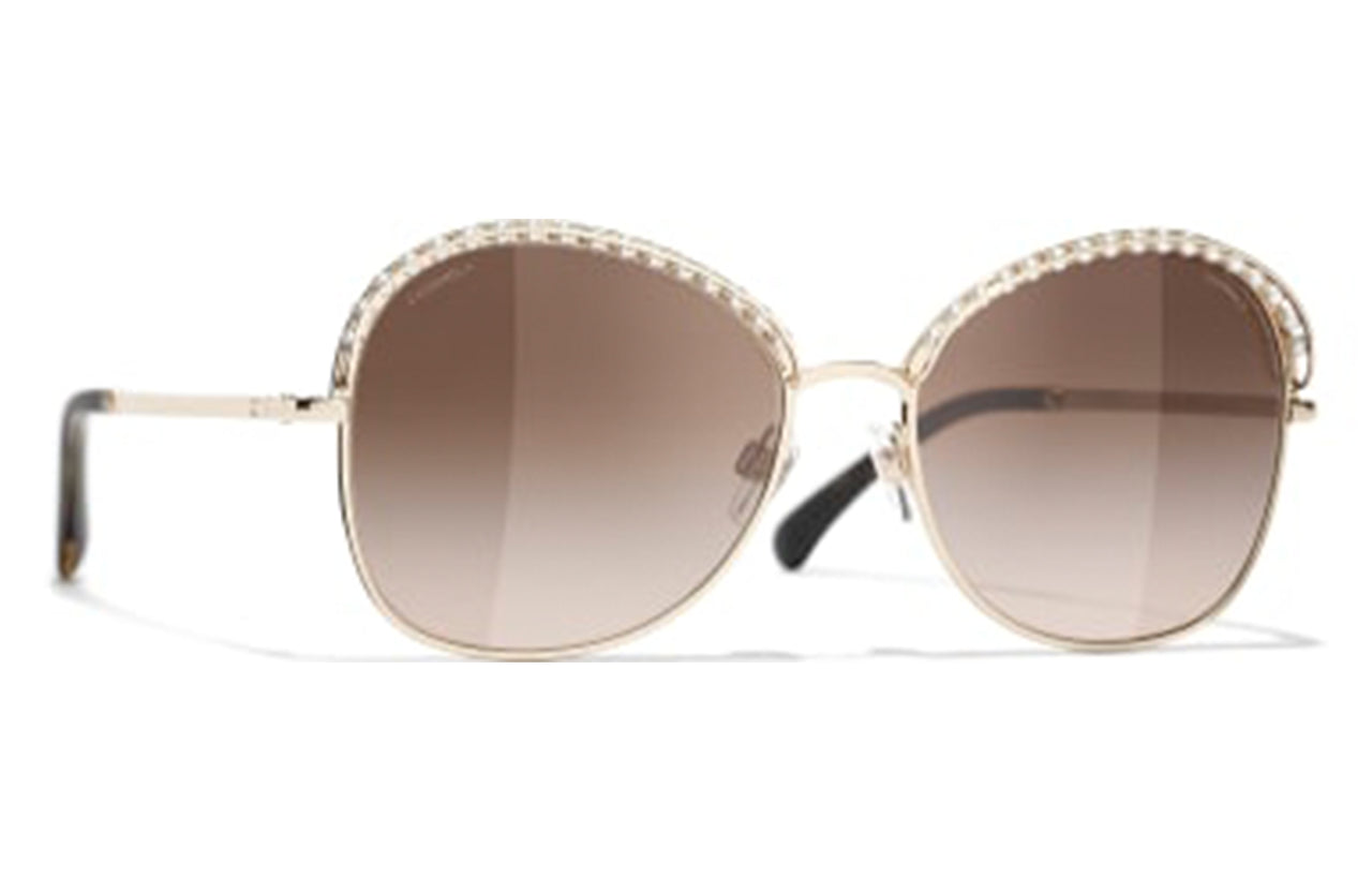 CHANEL Sunglasses Women's Gold