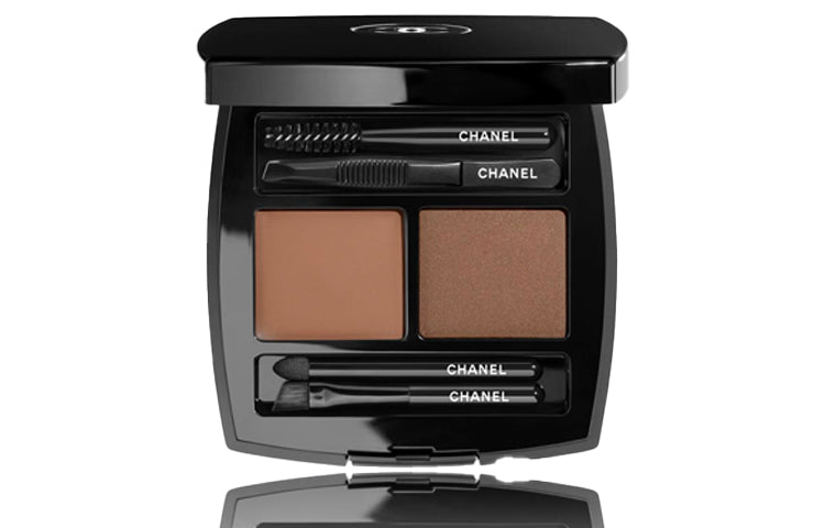 CHANEL Two-Tone Eyebrow Powder Smudge-Proof Long-Lasting Natural 4g