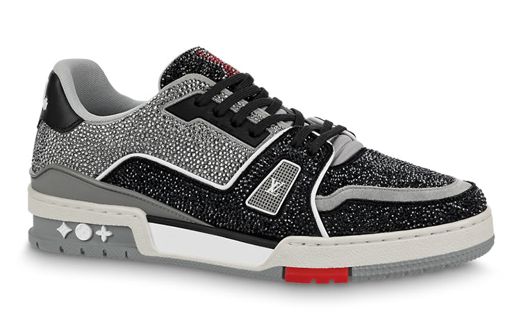 LOUIS VUITTON Trainer Sneakers 'Grey Black Crystals'