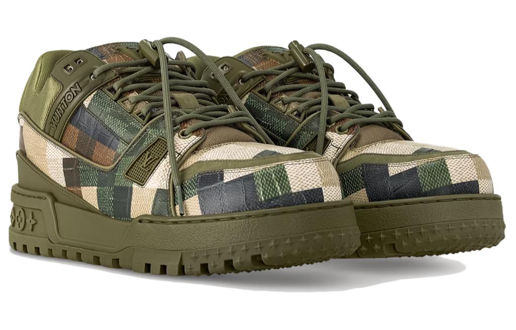 LOUIS VUITTON LV Trainer Maxi Sneaker Green Damoflage Damier