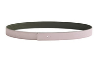 HERMES Leather Belts Women's Pink/Black