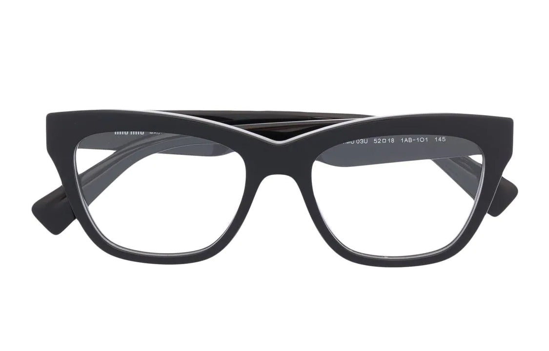 MIU MIU Raised Logo Cat-eye Glasses