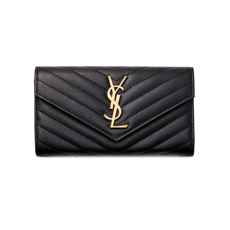 SAINT LAURENT Wallet Monogram Black