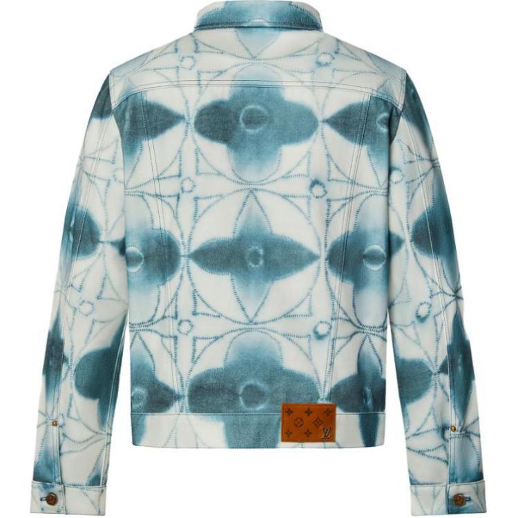 LOUIS VUITTON SS23 Denim Jacket Men's Blue Gray