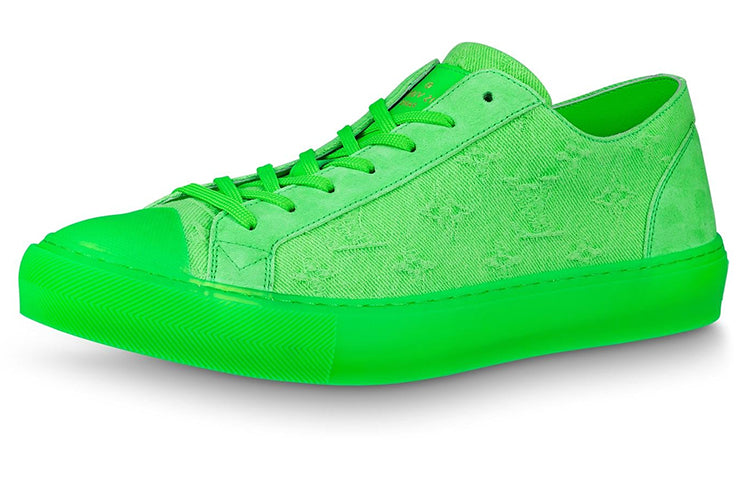 LOUIS VUITTON Tattoo Sneakers 'Neon Green Fabric'