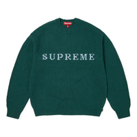 Supreme FW25 Contrast Logo Sweater 'Pine' SUP-FW25-156-PIN