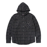 Supreme FW25 x Number (N)ine Hooded Flannel Shirt 'Black' FW25S22-BLACK