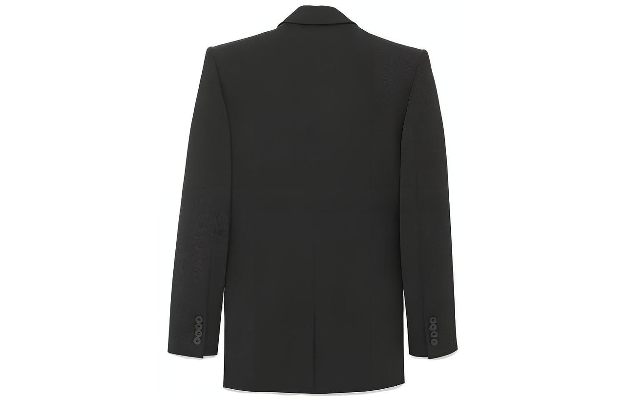 SAINT LAURENT Double-breasted Wool Blazer