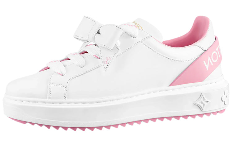 LOUIS VUITTON Time Out Sneakers 'White With Pink' Women's