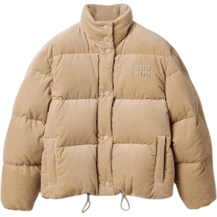 MIU MIU Down Jacket Women's Sandy Beige