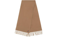 LOEWE Cashmere Knit Scarves Women's Camel
