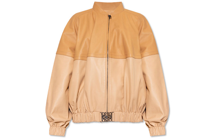 LOEWE Nappa Bomber Jacket Beige/Sand