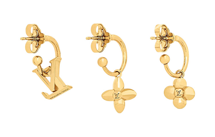 LOUIS VUITTON Lv Floragram Earrings
