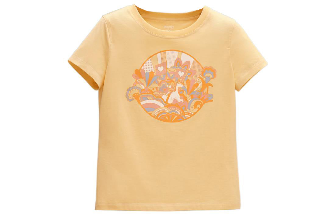 HERMES SS22 Regular T-Shirt Women's Yellow