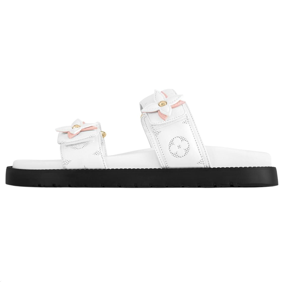 LOUIS VUITTON LV Sunset Slide Slippers Women's White
