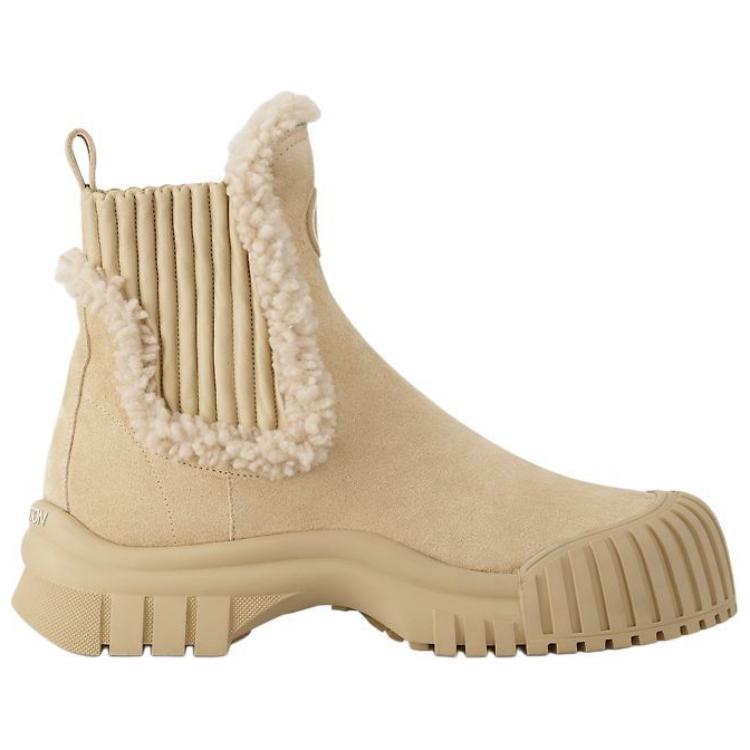 LOUIS VUITTON Short Chelsea Boots Women's Beige