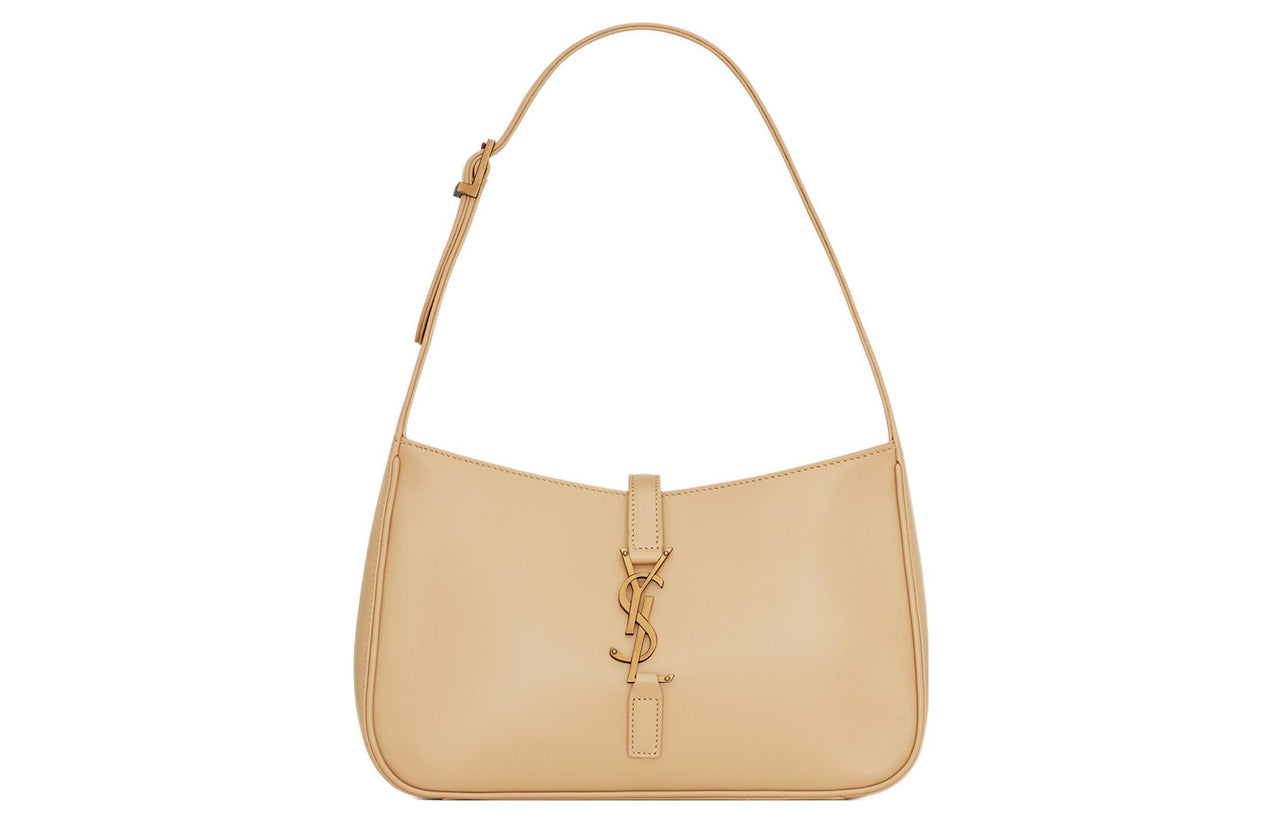 SAINT LAURENT LE5A7 Cow Leather Shoulder Bag, Handbag, Shoulder Bag Women's Nude