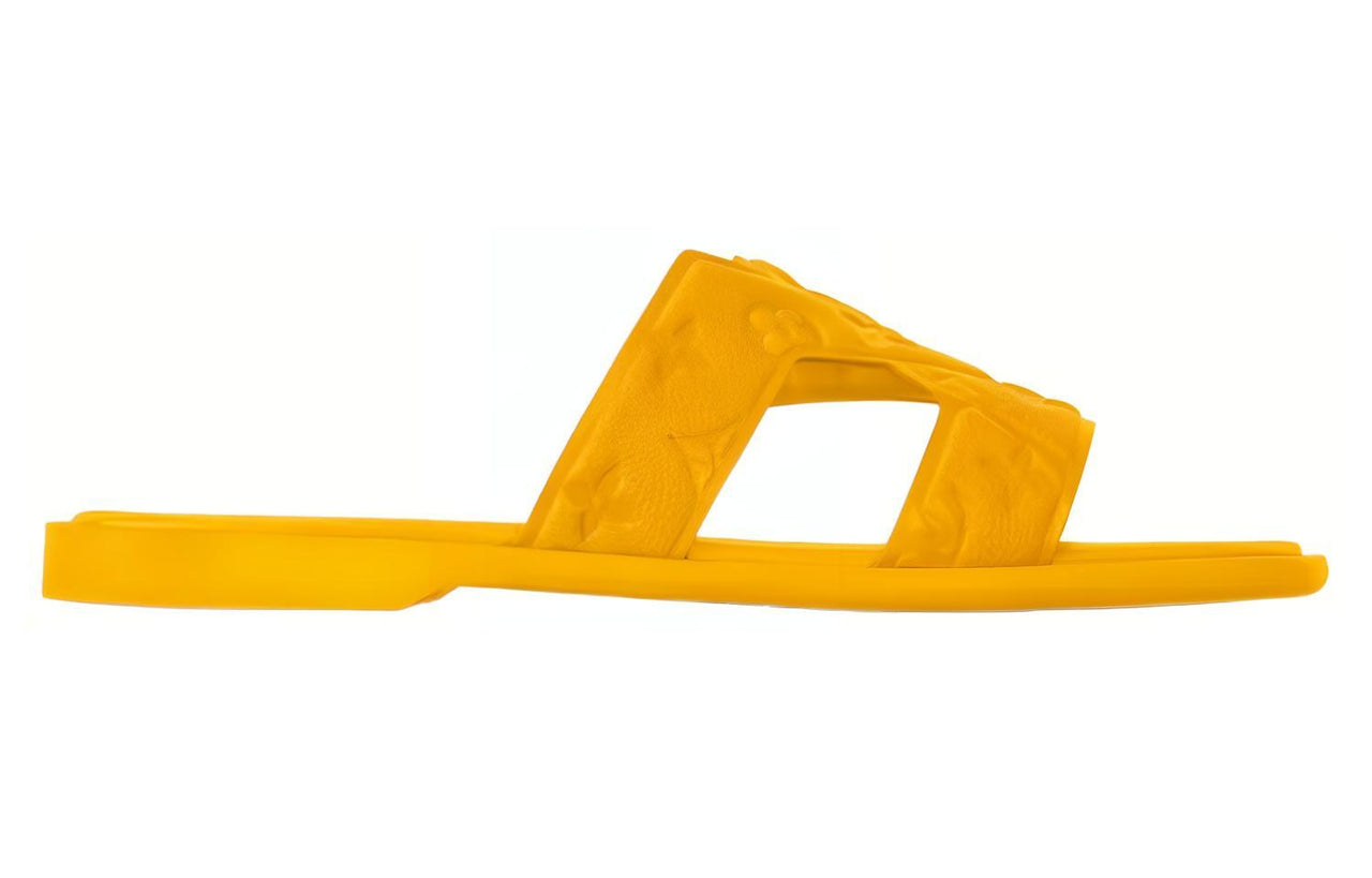 LOUIS VUITTON Oasis Rubber Sole Slide Slippers Men's Yellow