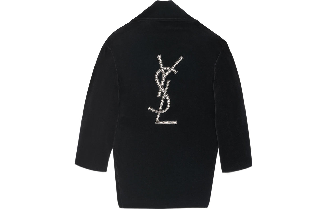 SAINT LAURENT Coats Loose Fit Women's Black