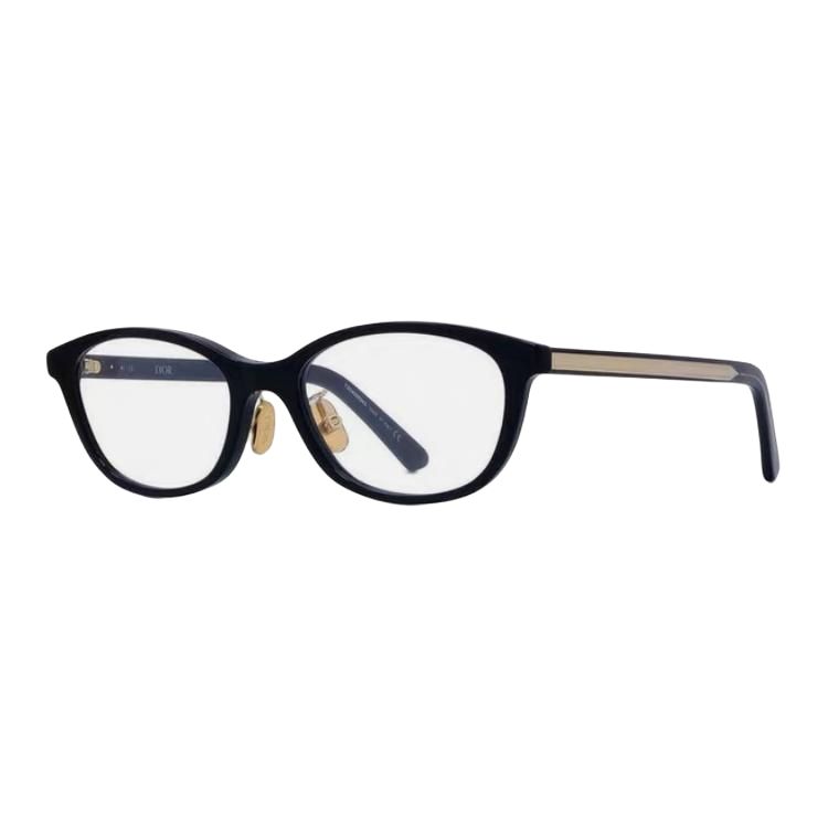 DIOR Acetate Oval Eyeglass Frames Women's Black