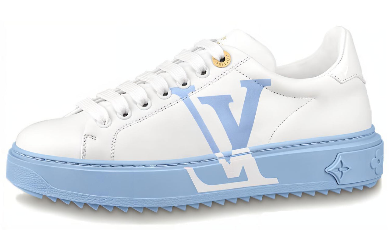 LOUIS VUITTON Time Out Sneakers 'White Blue' Women's