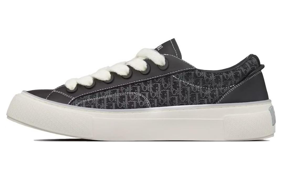 DIOR B33 Sneaker Black Smooth Calfskin Oblique Jacquard