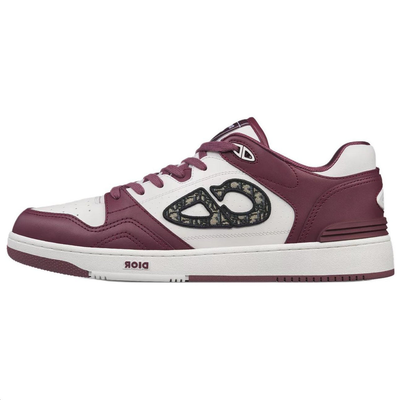 DIOR B57 Low-Top Skateboard Shoes Unisex Burgundy