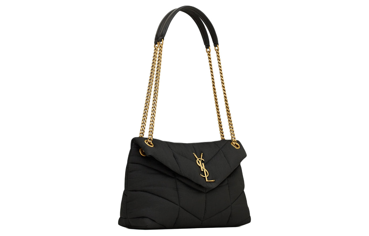 SAINT LAURENT Polyamide Portable Crossbody Bag Shoulder Bag Women's Black
