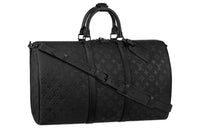 LOUIS VUITTON Keepall Bandouliere 50 Black/Black