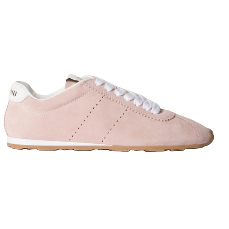 MIU MIU Plume Low Top Casual Shoes Women's Pink