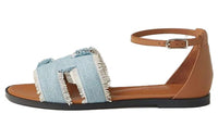 HERMES Santorini Strap Sandals Women's Brown